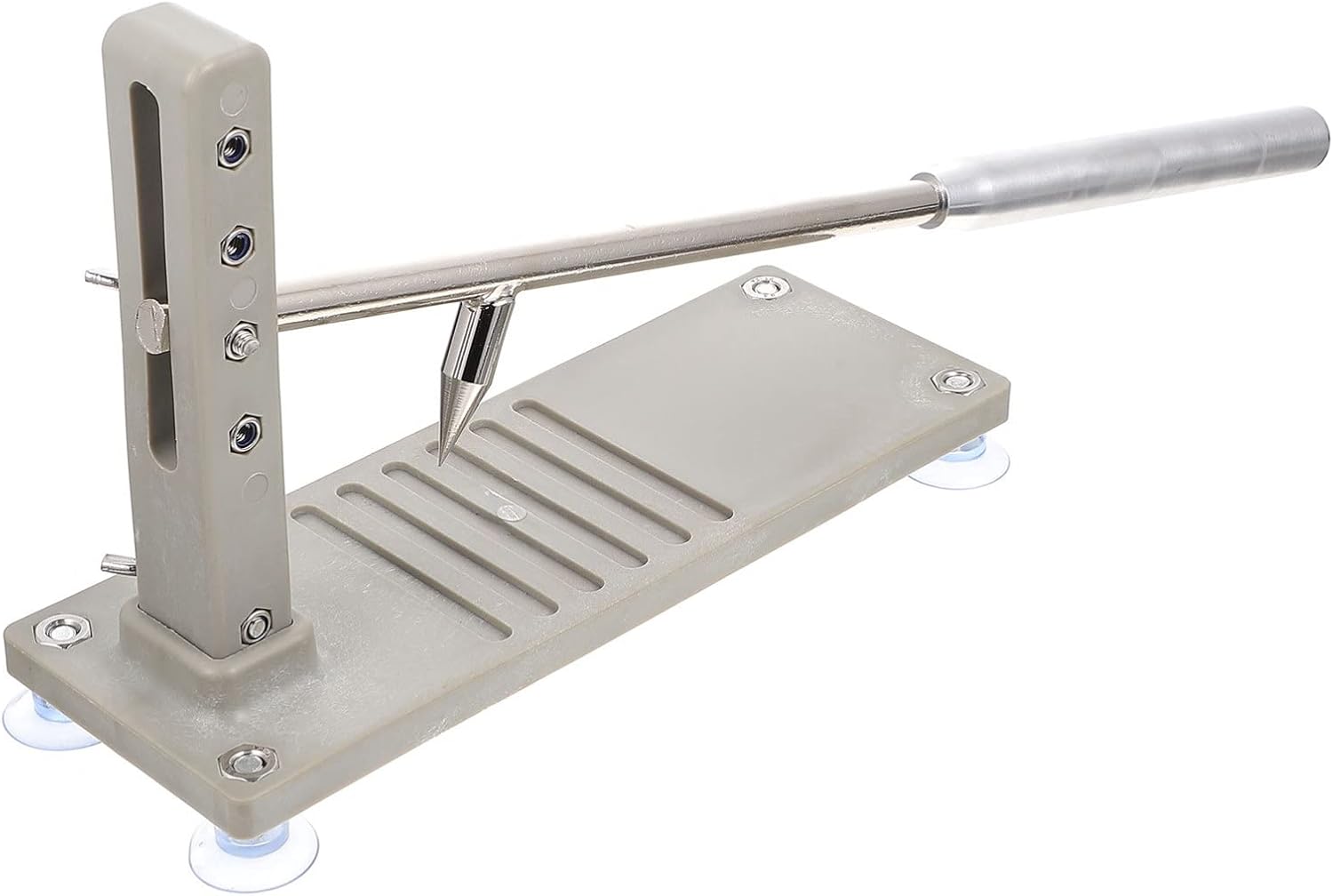 1pc Oyster Opener Tool Four-gear Setting Seafood Shucker for Easy Shell Opening Non- Grip and Design Light Grey