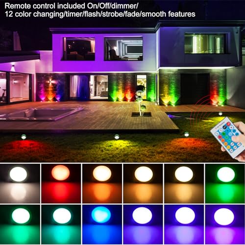 Luxsway DY725RF12C-1 Landscape Light Rechargeable, Waterproof Spotlight Outdoor thumb #3
