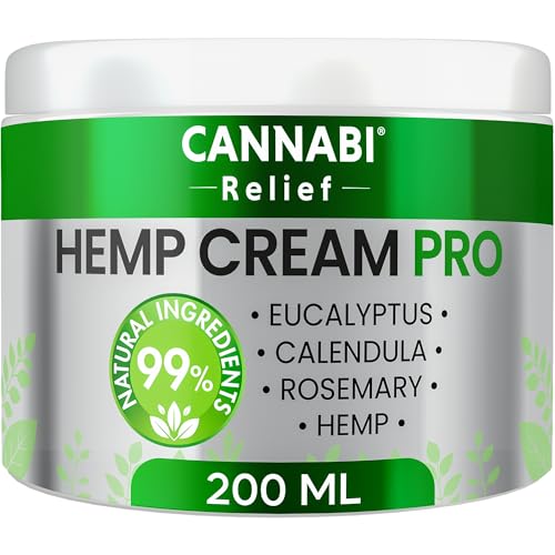 Cannabi Relief Crema de cáñamo de alta resistencia, gel de acción instantánea para músculos y articulaciones, masaje natural para espalda, rodilla, espalda, cuello, caderas, fórmula de efecto fuerte y