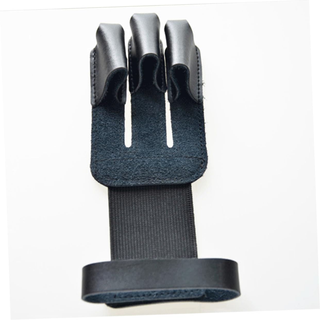 Abaodam Three Finger Arrow Glove with Wrist Strap for and Supplies Protective Gear for Hunting Black