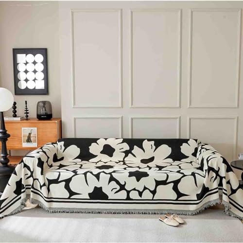 Extra großer Sofaüberwurf für 4-Sitzer-Sofa und Chaiselongue, weicher und gemütlicher Sofabezug für große Sofas und Schlafsofas (9180 x 230 cm)