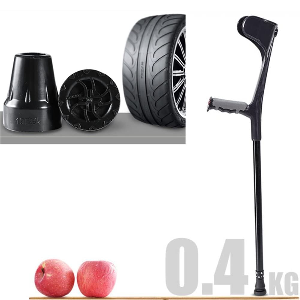Muletas de antebrazo Motion para Adultos, muletas para Caminar con Mangos de Goma, muletas de Aluminio Ajustables Aniversario