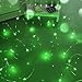 Dalugo Stringa di luce 50 LED decorativi luci irlandesi alimentate a batteria, filo d'argento per camera da letto, matrimonio, giardino (verde)