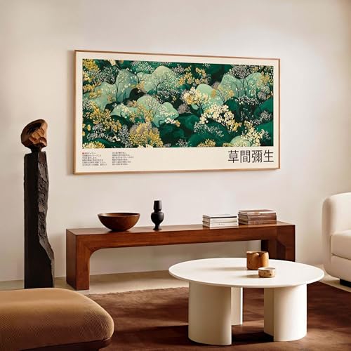 Décoration murale pour la maison avec tableau panoramique sur toile de forêt