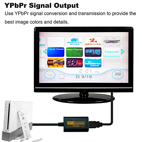[Ypbpr Signal Output] Wii To Hdmi Adapter, Jadebones Hd Hdmi Cable, Wii Component To Hdmi Converter For Wii Console #TOP1