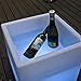 Mr.Go 16-inch SEMI-Storage LED Light Cube, Rechargeable LED Light Storage Cube, 16 RGB Color Changing Glowing Cube Cabinet Container End Table Ice Bucket Flower Pot Planter