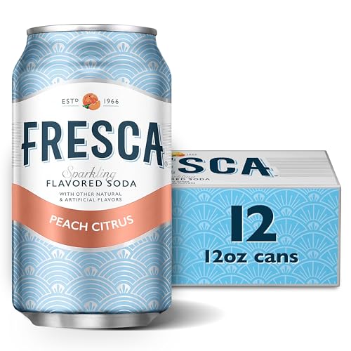 Image of Fresca Peach Soda Soft Drink Fridge Pack Cans, 12 fl oz, 12 Pack