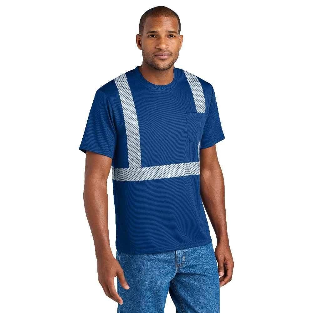 CornerStone Enhanced Visibility Segmented Tape Tee | Safety Work Shirt for Men & Women, Reflective Clothing for Construction