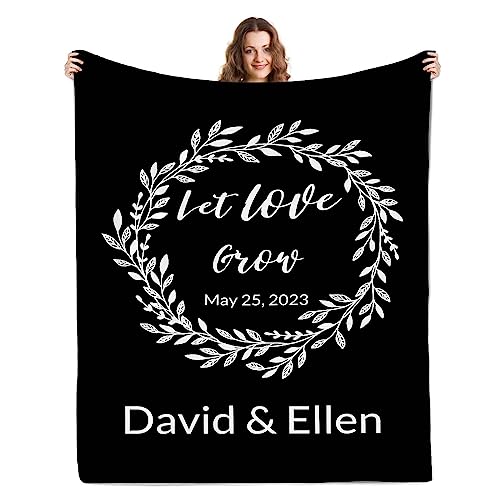 Custom Blankets with Text, Personalized Blankets for Family, Mum, Dad, Kids, Wife, for Birthdays, Christmas, Thanksgiving, Father's Day, Mother's Day, Valentine's Day, New Year's Day