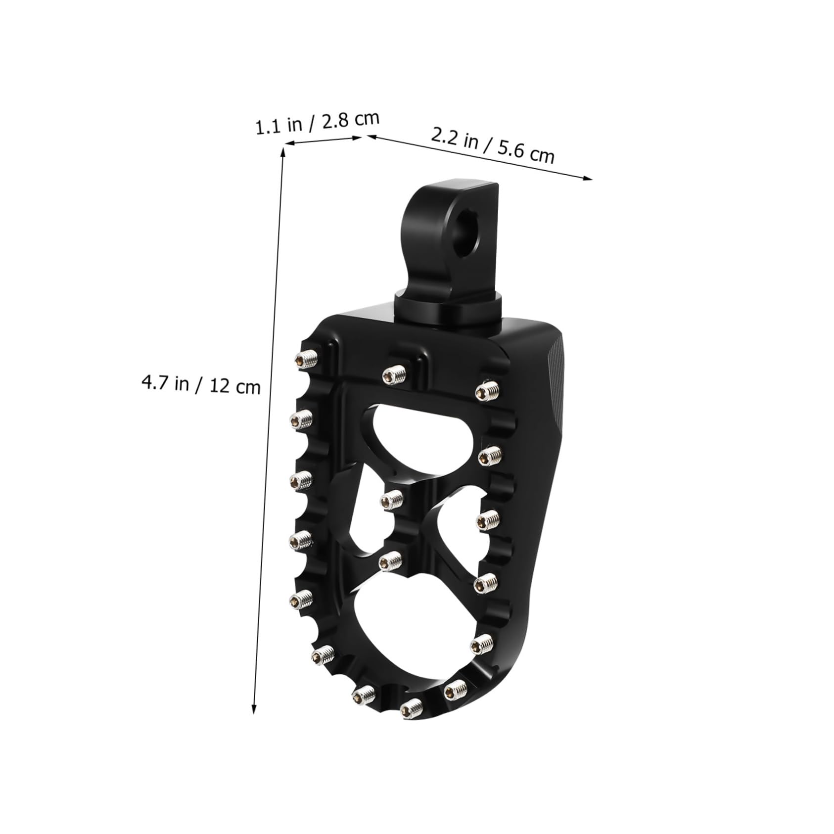 Estriberas de Aluminio Cnc para Moto de Cross, Negro, Reposapiés de Motor Compatibles, Diseño Antideslizante, Ligero y Resistente, Accesorio para Motocross y Off-road
