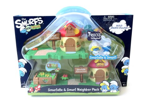 The Smurfs Micro Village Smurfette & Smurf Neighbor Pack 