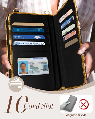 Image of Miss Adola Zipper Cell Phone Crossbody Bag for Women