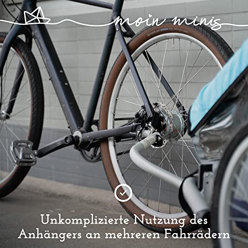 moin minis Adapter für Croozer Fahrradanhänger bis 2015 Achskupplung Vierkant Universal Edelstahl Achsadapter