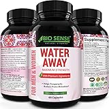 Natural Diuretic Water Away Pills Vitamin B6 Potassium & Dandelion Root Extract Water Retention Anti-Bloating and Swelling Capsules Weight Loss for Women & Men with Antioxidant Green Tea by Bio Sense