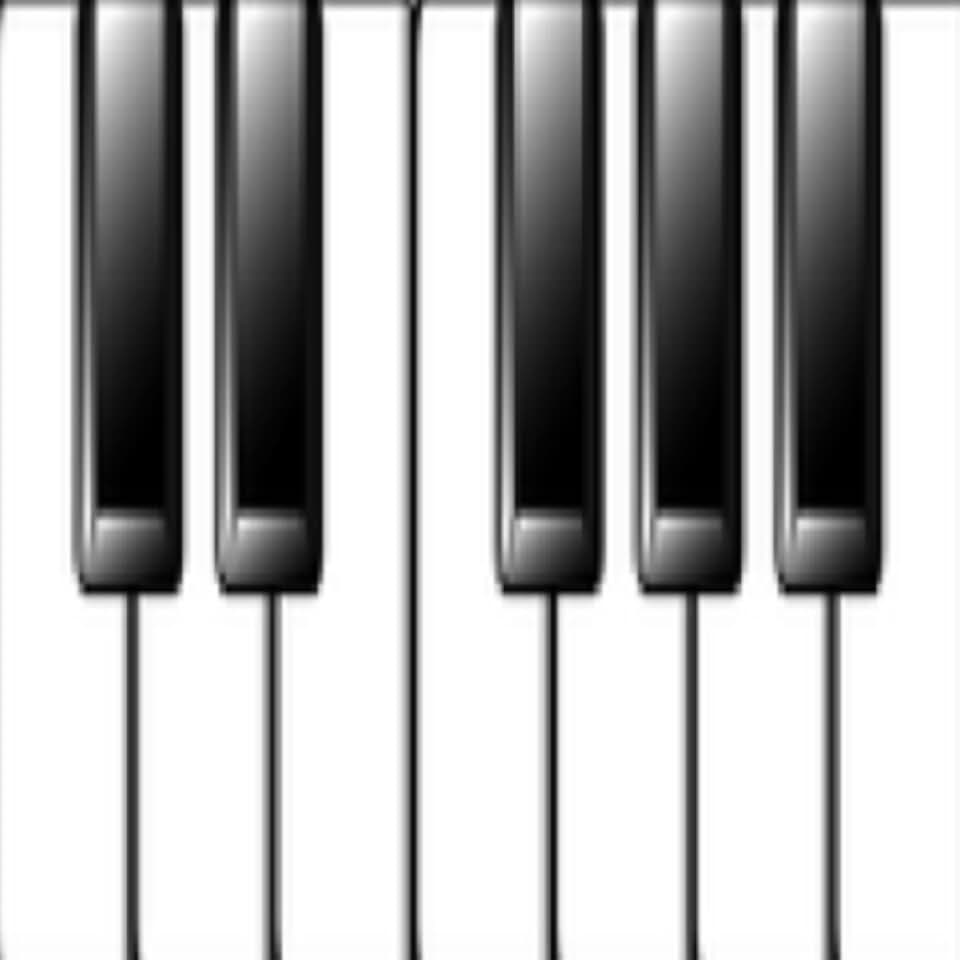 de piano realista com teclado