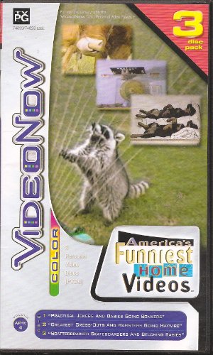 Videonow Color America's Funniest Home Videos 3 Personal Video Disc PVD Pack