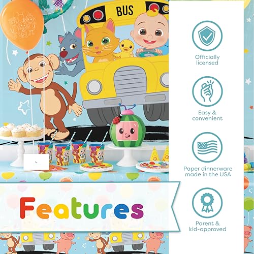 image for Unique CoComelon Party Supplies | CoComelon Birthday Party Supplies | 