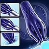 Roluck Penis Trainer Massager Elektrische Masturbator für Männer mit 10 Vibrationsmodi Taschenmuschi Penis Handheld Eicheltrainer Sexspielzeug sexuelle Ausdauer #2