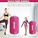 Air Barrel - Air Roller Gymnastics Barrel for Back Handspring Trainer, Air Tumble Mat with Pump for Gym Training/Yoga Balance Exercise/Cheerleading/Home and Outdoor Use