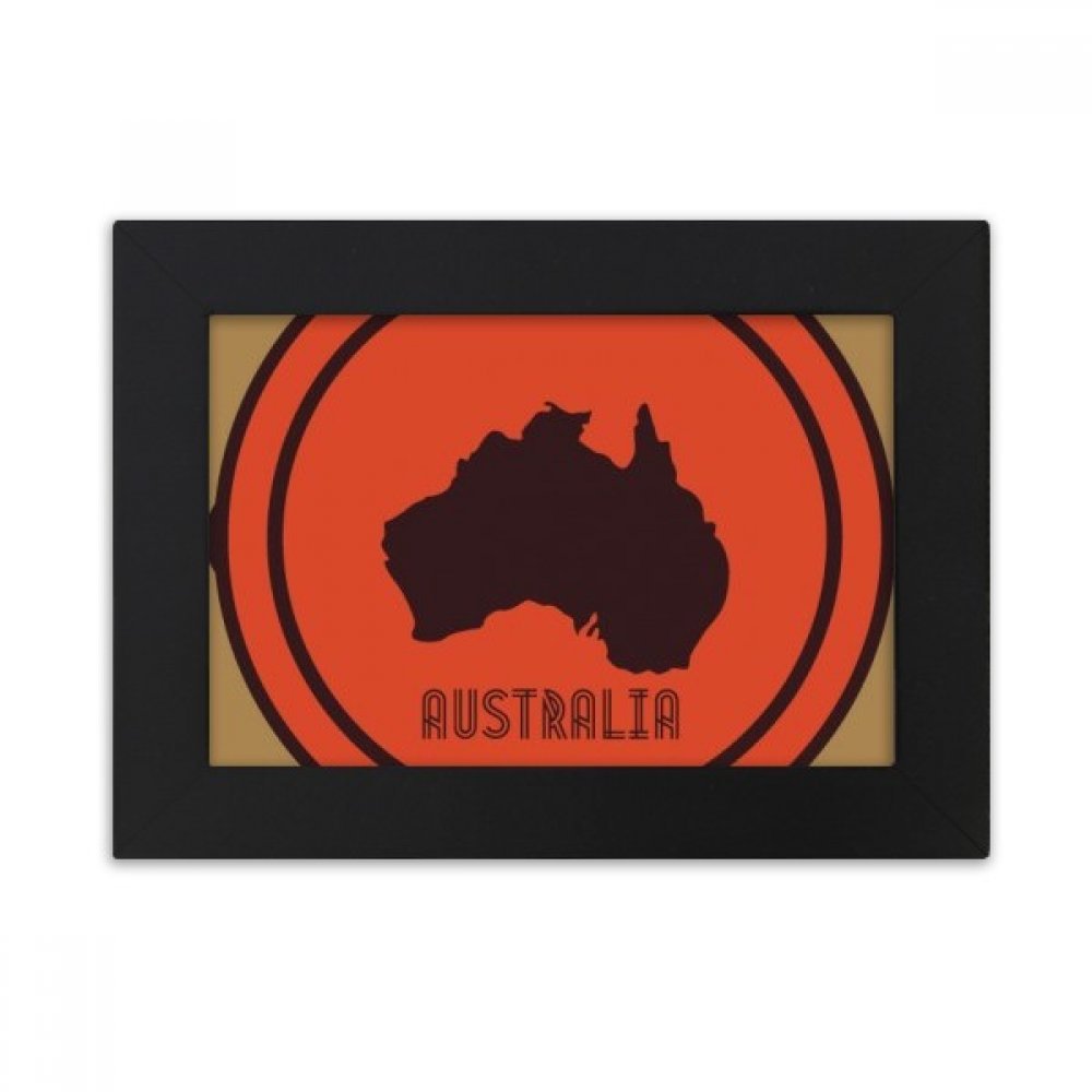 Cadre photo noir Australie design rouge et noir pour décoration de bureau moderne