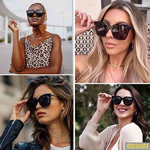 mosanana Oversized Sunglasses for Women Trendy Square Style Model-DIVA3