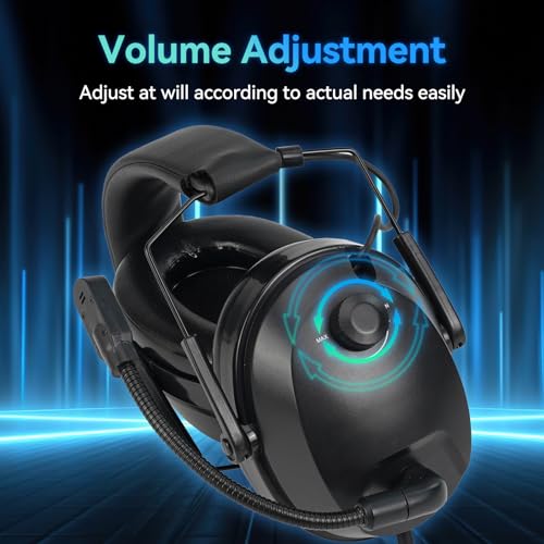 Retevis Noise Cancelling Walkie Talkie Headset, Overhead 2 Way Radio Headphone, Volume Control - Image 3