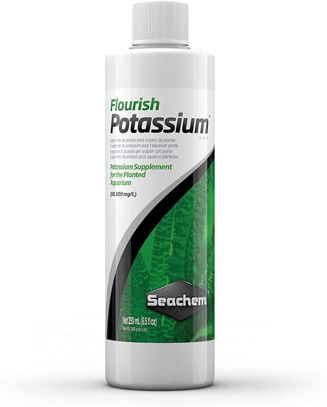 Suplemento de Potássio Seachem Flourish Potassium para Aquários Plantados 250 mL