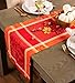 DII Traditional Harvest Wheat Jacquard Collection Thanksgiving Fall Table Décor Damask Cotton, 14x108 Rectangle Table Runner, Burnt Orange Pumpkin Vine