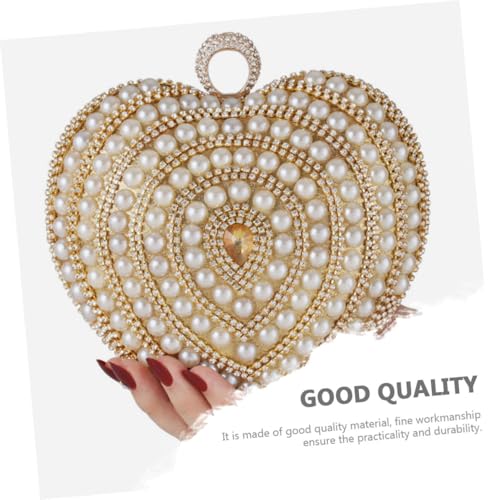 Pochette de bal en cristaux Mikikit pour robe dorée