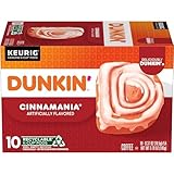 Dunkin’ Cinnamania Flavored Coffee, 10 Keurig K-Cup Pods