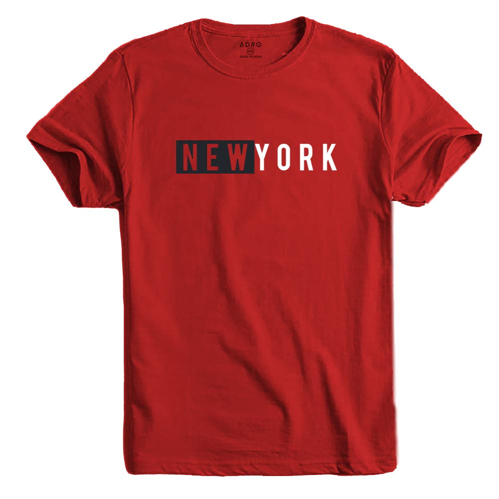 ADRO Men's Cotton Regular Fit T-Shirt