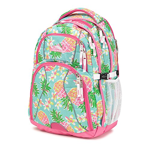 High Sierra Swerve Laptop Backpack, Pineapple Party/Pink Lemonade/White, 19 x 13 x 7.75-Inch