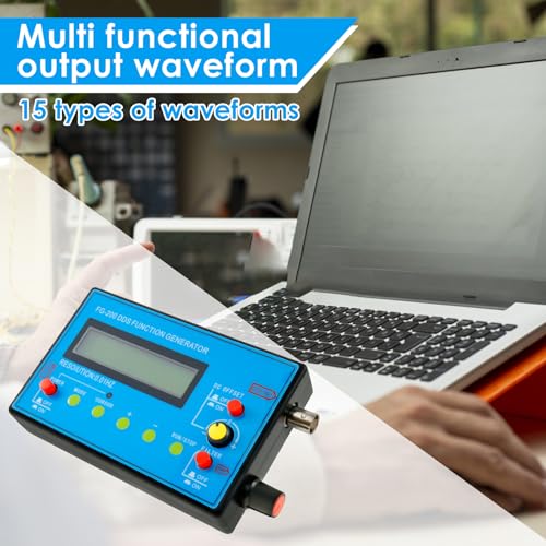 FG-200 DDS Function Generator 1-500kHz Frequenzgenerator USB-Aufladen Schumann Wellengenerator Funktionssignalgenerator Multifunktionale Ausgangswellenform (Sinuswelle, Rechteckwelle, Dreieckwelle)
