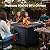 Ciays Propane Fire Pits Table 32 Inch Outdoor Gas Fire Pit, 50,000 BTU Steel Fire Table with Lid and Lava Rock, Add Warmth and Ambience to Gatherings and Parties on Patio Deck Garden Backyard,Black