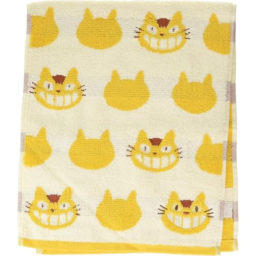 Image of Studio Ghibli - My Neighbor Totoro - Yellow Catbus, Marushin Silhouette Towel Series - Face Towel