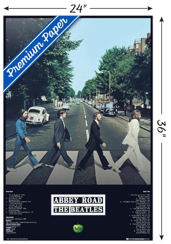 Poster The Beatles Abbey Road 61x91,4 cm affiche musique sans cadre - 3