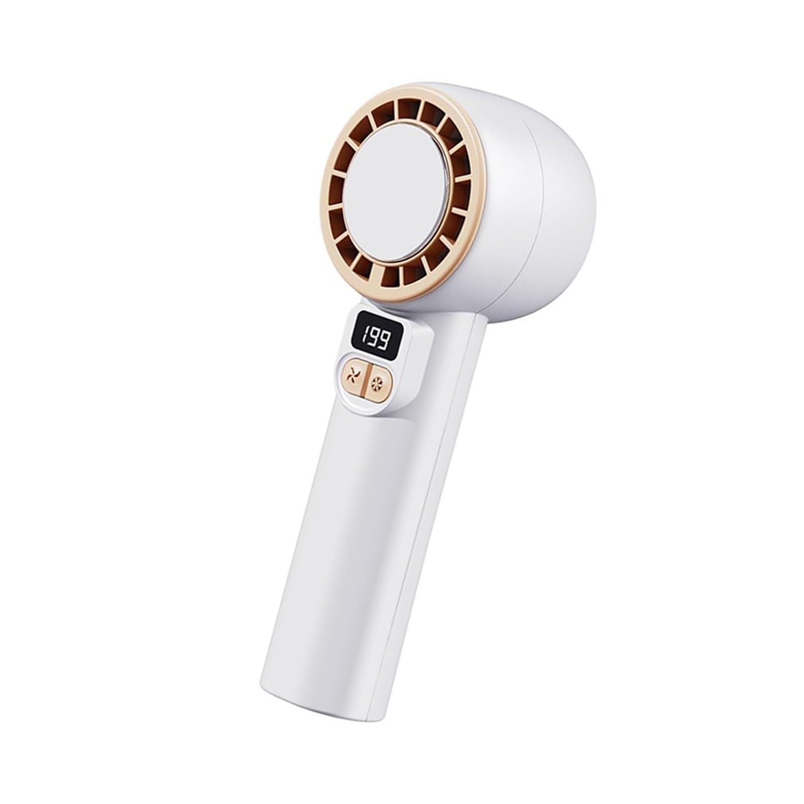 Buxuaaaa Portable Handheld Fan USB Rechargeable 199 Speeds, Quiet Cooling with Cold Compress for Travel Camping Home Quiet Handheld Fan for Use