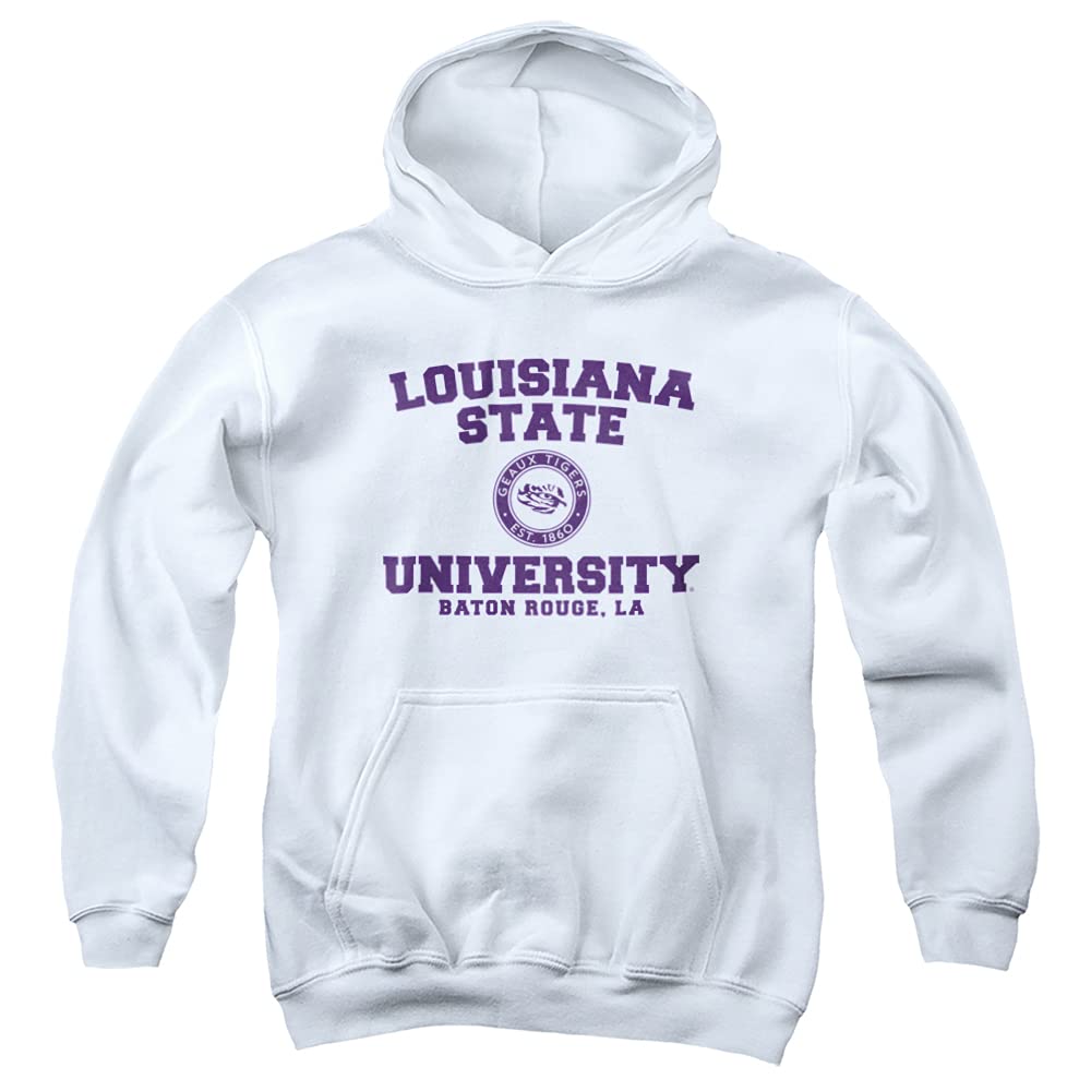 Louisiana State University LSU Official Circle Logo Youth Kids Boy/Girls Pull-Over Hoodie Sweatshirt