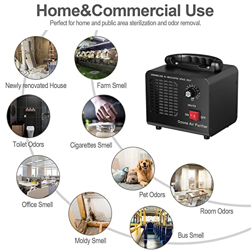 Aldious Ozone Generator, 6000Mg/H High Capacity Industrial Ozone Generator, Commercial Ozone Generator, Ozone Machine For Rooms, Smoke, Cars #TOP4