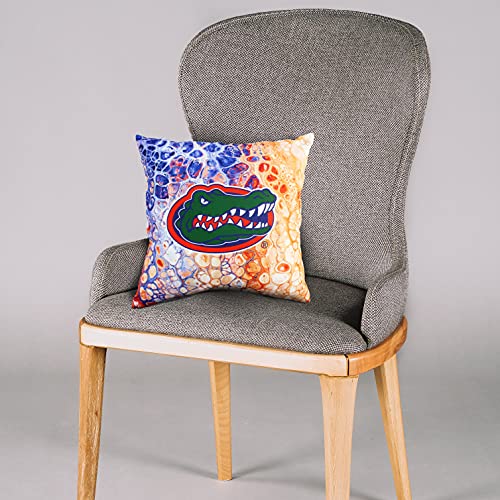Image of Florida Gators 2 Sided Color Swept Decorative Pillow, 16 inch, Made in The USA