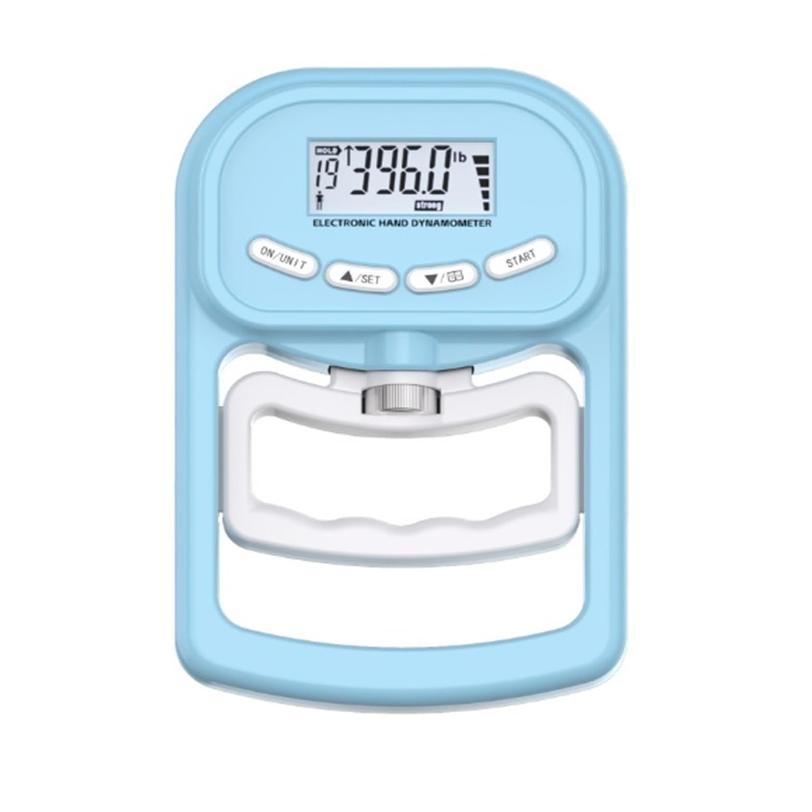 Medidor de fuerza, Dinamómetro digital de mano 180 kg, comprobador fuerza agarre, 2 unidades