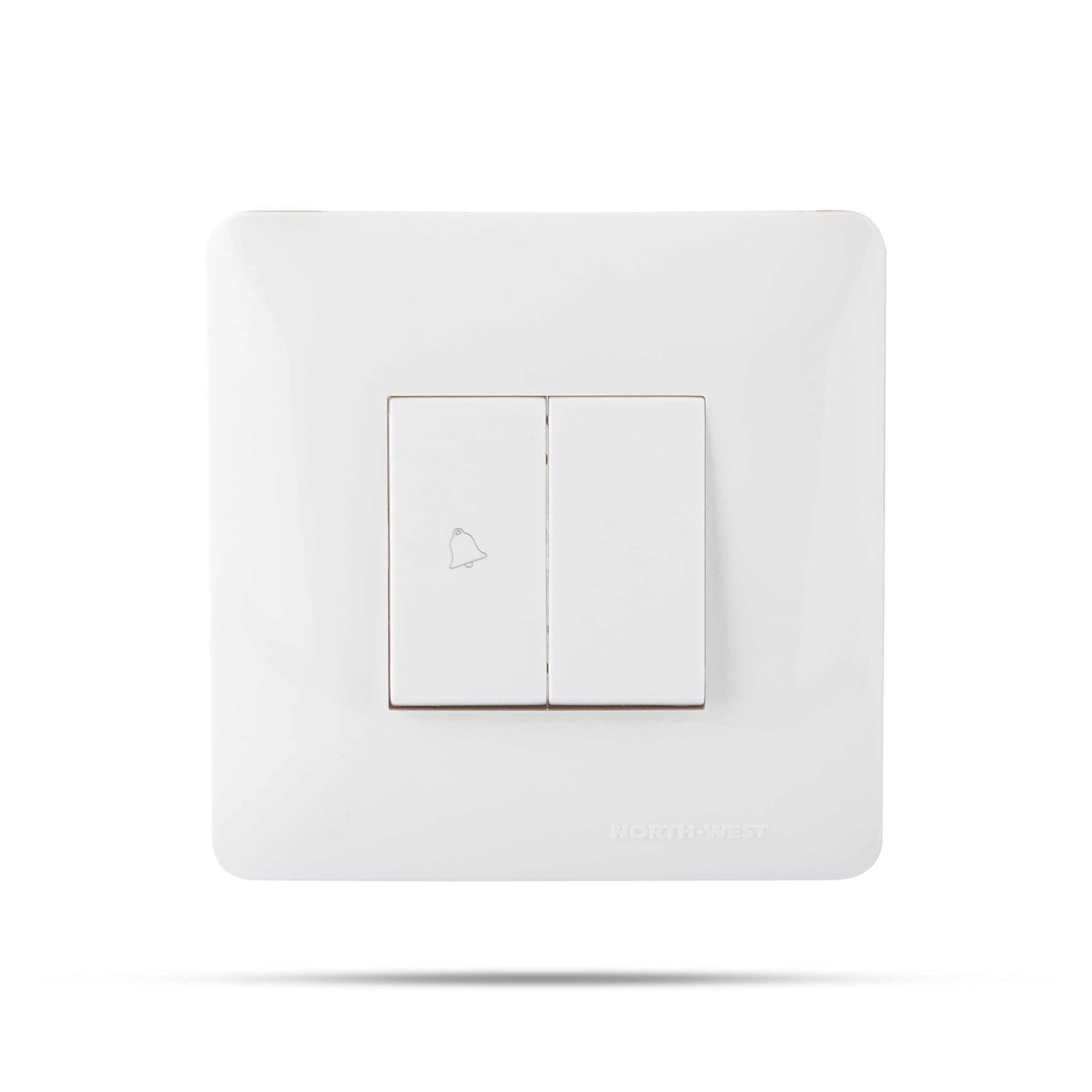 Wipro Northwest (Venia) Switch Combo of 2M Plate + 1M Bell Push + 1 6A Switch, White (Kit 3)-image-23