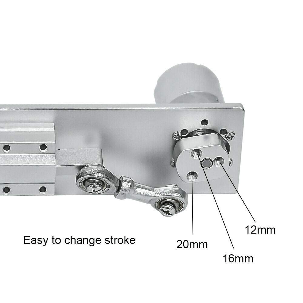 Motore alternativo elettrico, attuatore a movimento lineare, ciclismo, CC 12V 24V, con perno da 12mm, 16mm, 20mm, 12 Volt, 50 RPM, 50