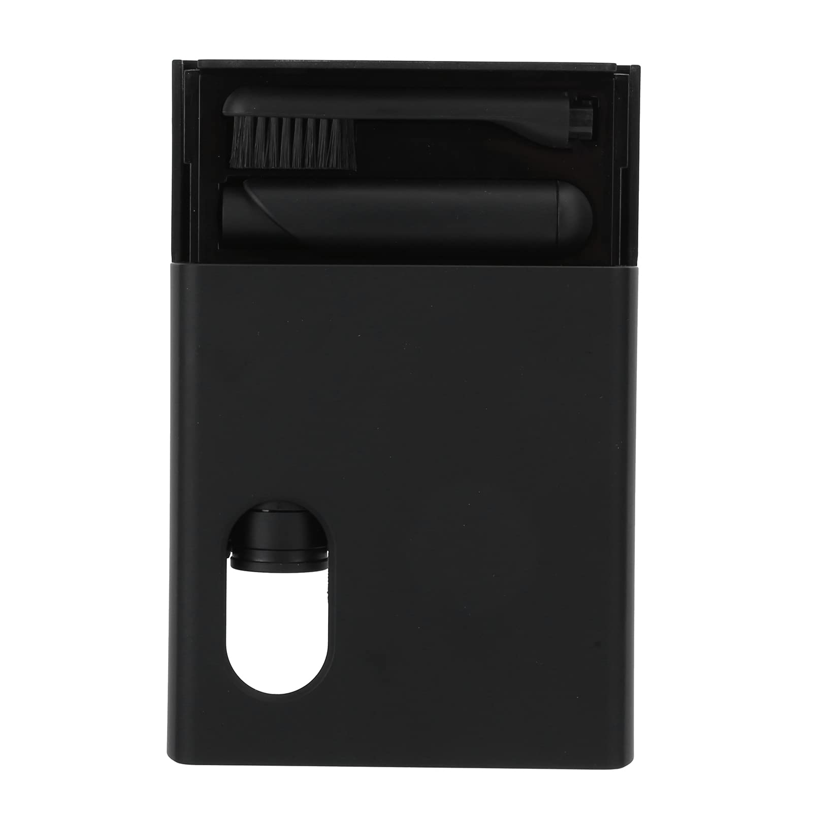 KUIDAMOS Tragbares Mundpflege-Reiseset mit Bartpflege und Rasierset für den Familiengebrauch – Umweltfreundliches ABS-Material, 11,3 X 9,7 X 4 Cm (schwarzes Rasierset)