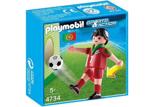 Playmobil Fútbol - Fútbol: Jugador Portugal (4734)
