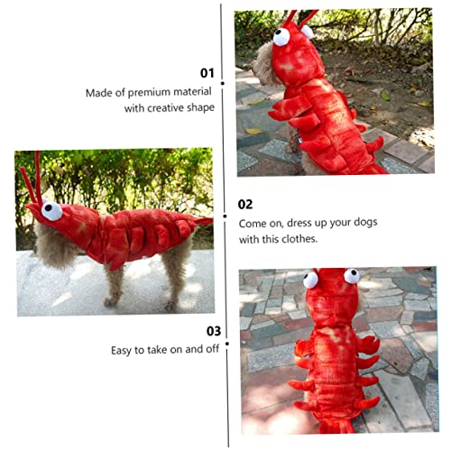 Disfraz de langosta para perro talla S rojo miniatura 7