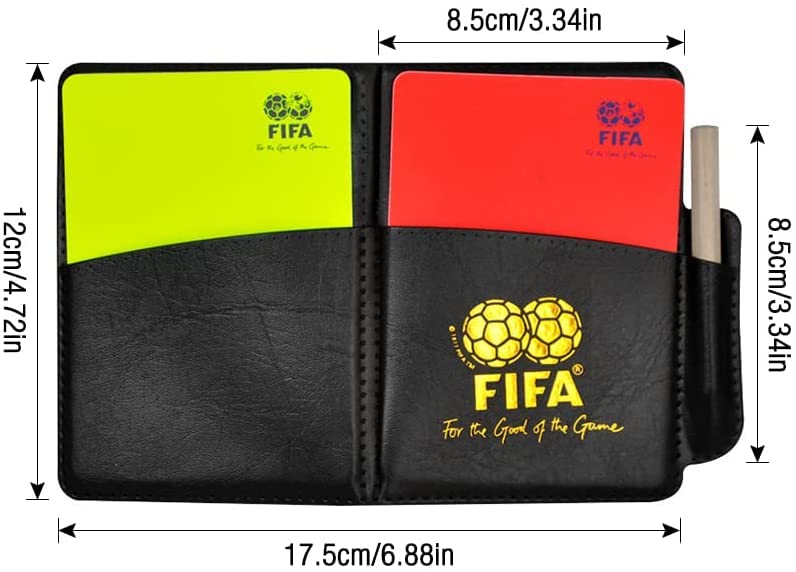 Toyvian Lot De 16 Set De Cartes D'Arbitre De Football En PVC Cartons Et