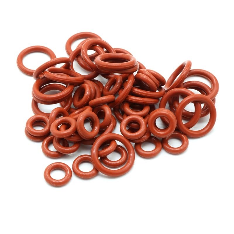 Juntas tóricas de caucho, junta de estanqueidad ar 10/50 Uds junta tórica CS 3mm anillo de silicona de goma rojo OD 10~150mm arandela impermeable forma redonda O(OD 150MM ID 144MM-CS 3.0MM)