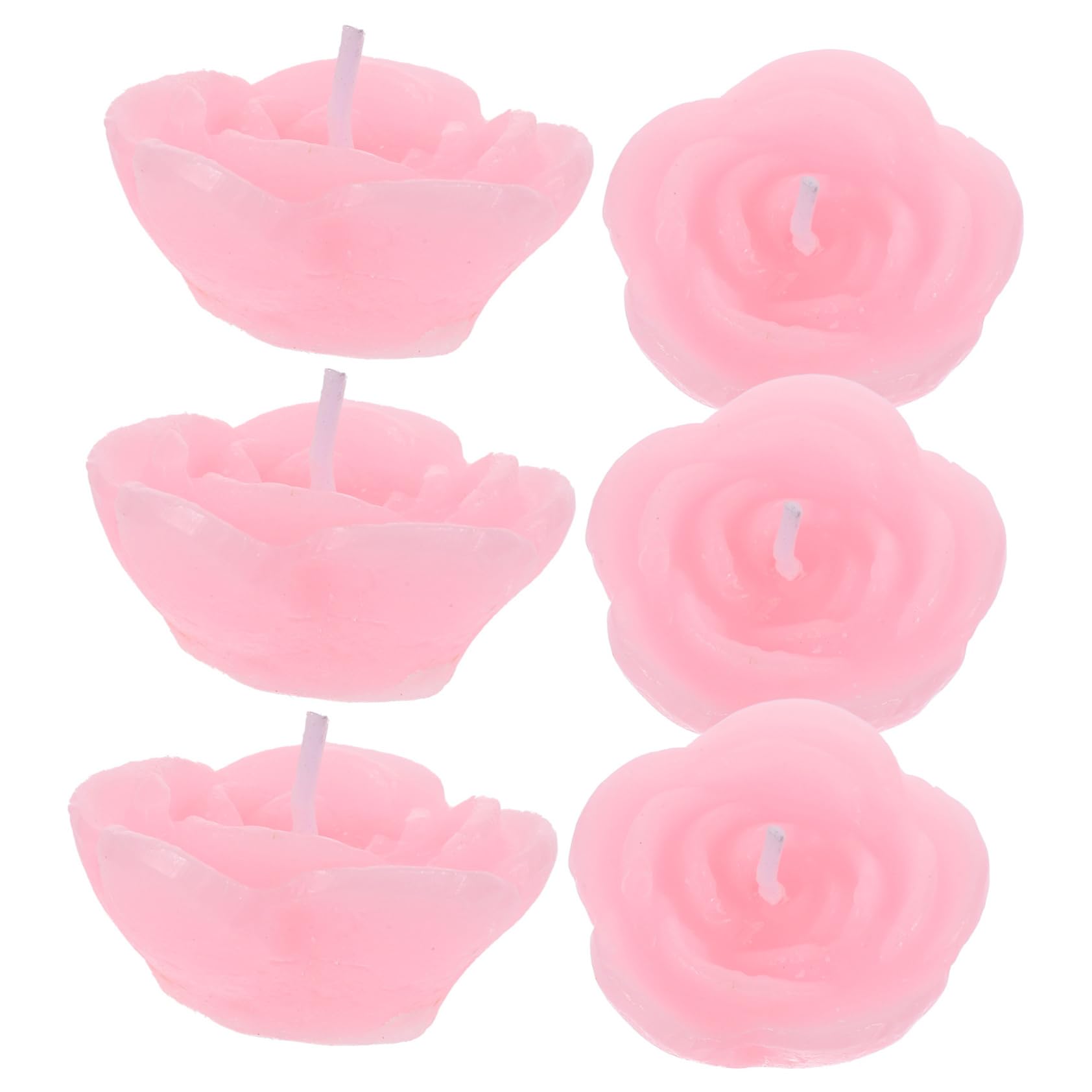 Alipis 12pcs Shaped Flower Candles Floating Tealight Candle Decor for Wedding Party Bedroom Home Decor Unique for Women