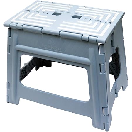 Amazon 超強力 踏み台 折りたたみ ステップ スツール 脚立 椅子 子供 大人 ブルーグレー L 高さ32 Icokka 踏み台 ステップ 通販